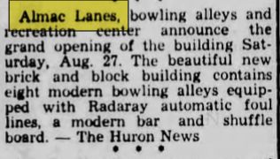 Almac Lanes - Sept 1949 Opening Article (newer photo)